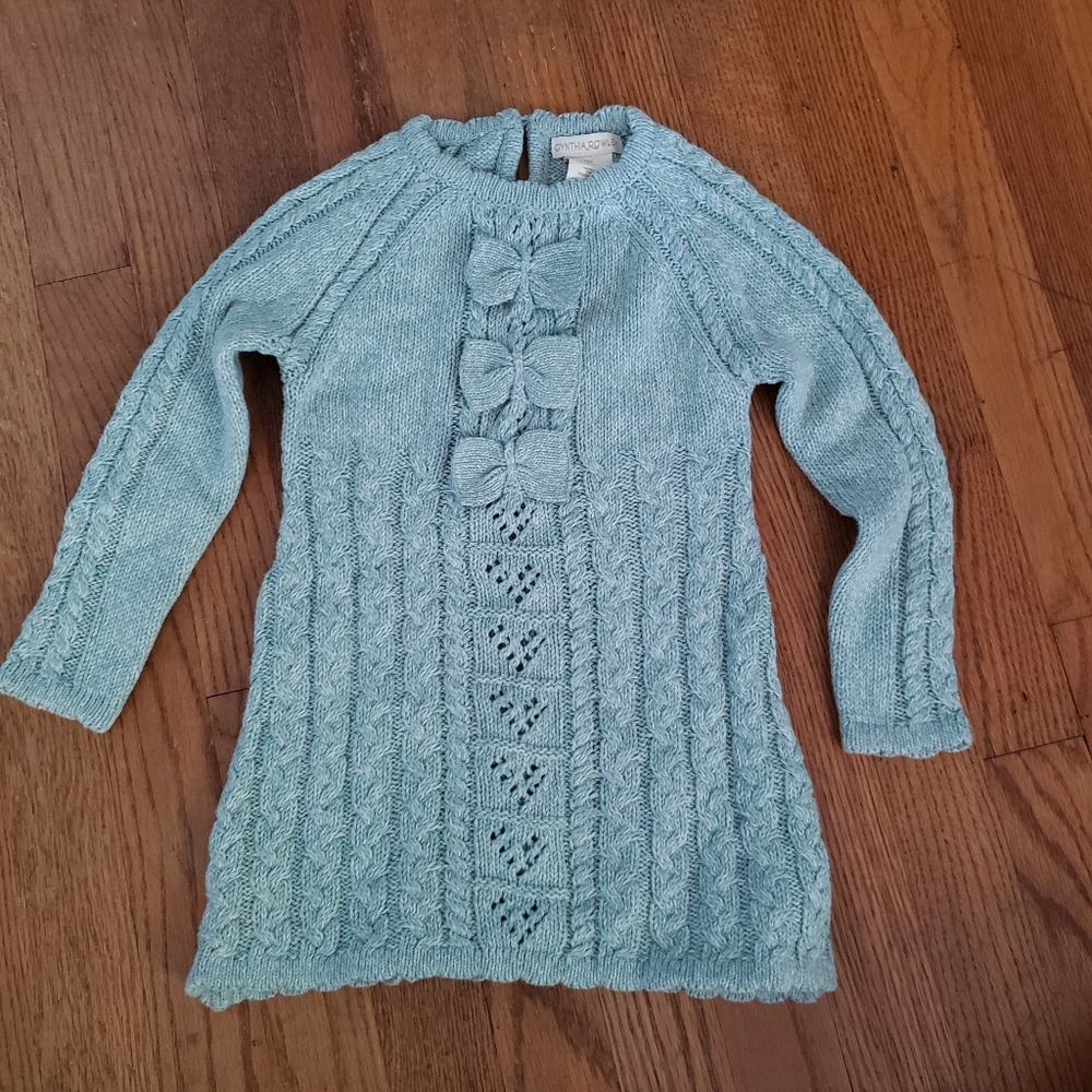 Girls 24 month Teal Sweater Dress